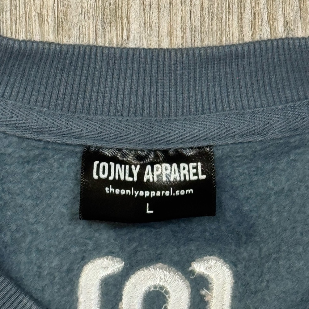 OFFICIALLY NOW LOVING YOURSELF
Light Blue Embroidered Sweatshirt - Picture 6 of 6